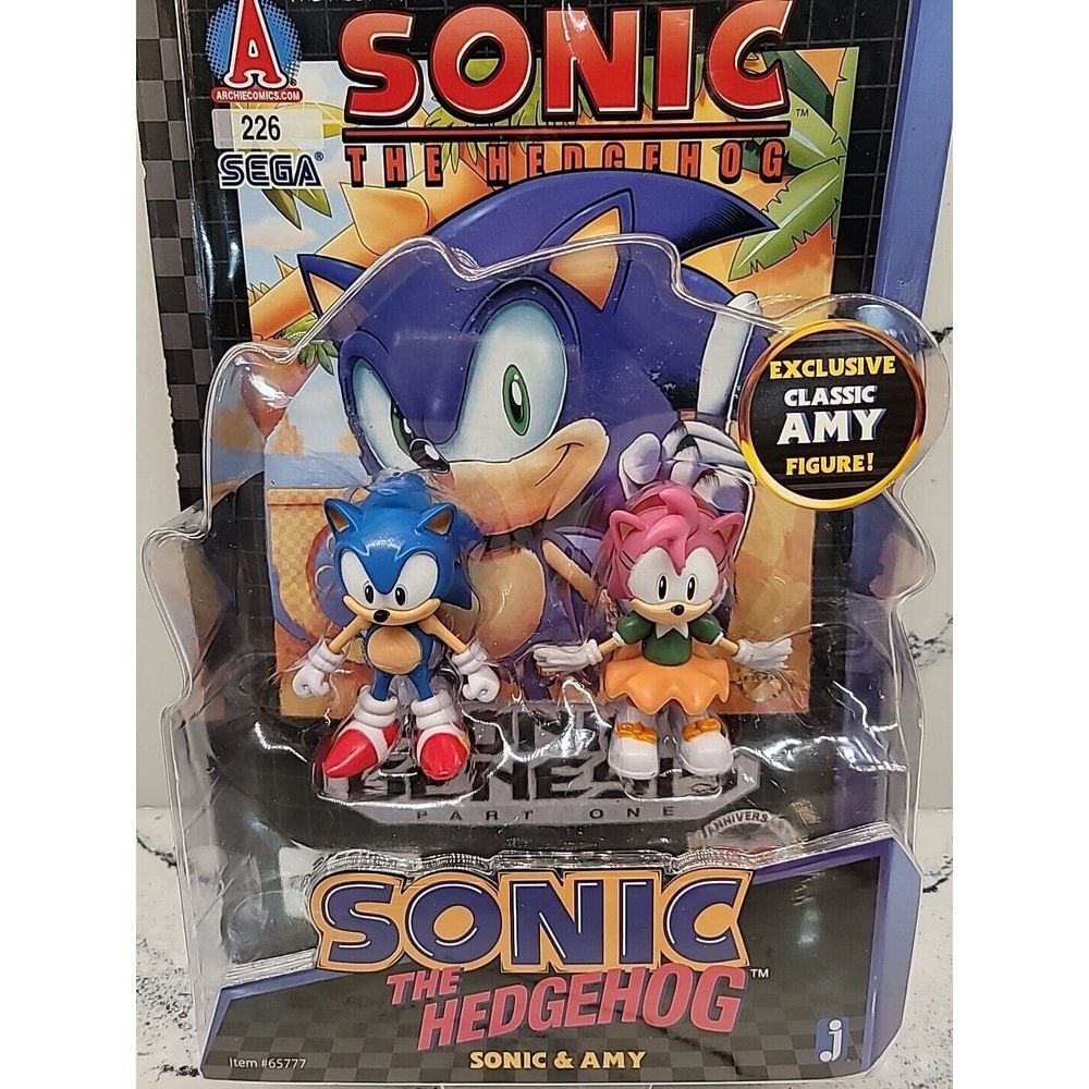 Sonic & Amy Comic Book Archie #226 20th Anniversary Figure Collector's Edition - Picture 2 of 6